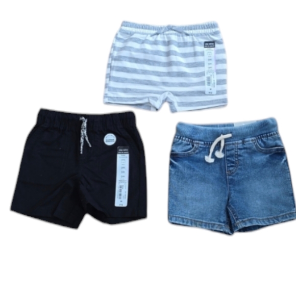 OKIE DOKIE BABY GIRLS SHORTS BUNDLE OF 3 PAIR ALL SIZE 9 MONTHS - Picture 1 of 13